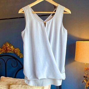 Light ice grey sleeveless top